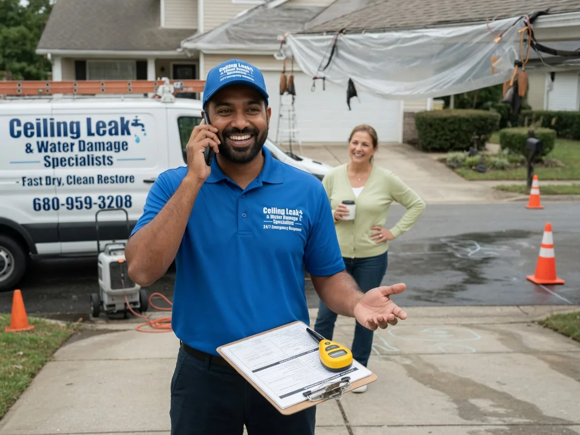 Ceiling Leak Cleanup Mackinaw City, MI FAQs